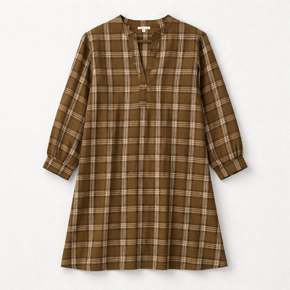 Jodifil Dresses & Skirts - 0247 NWOT Size Small **Jodifil** Green Plaid Shirt Dress.